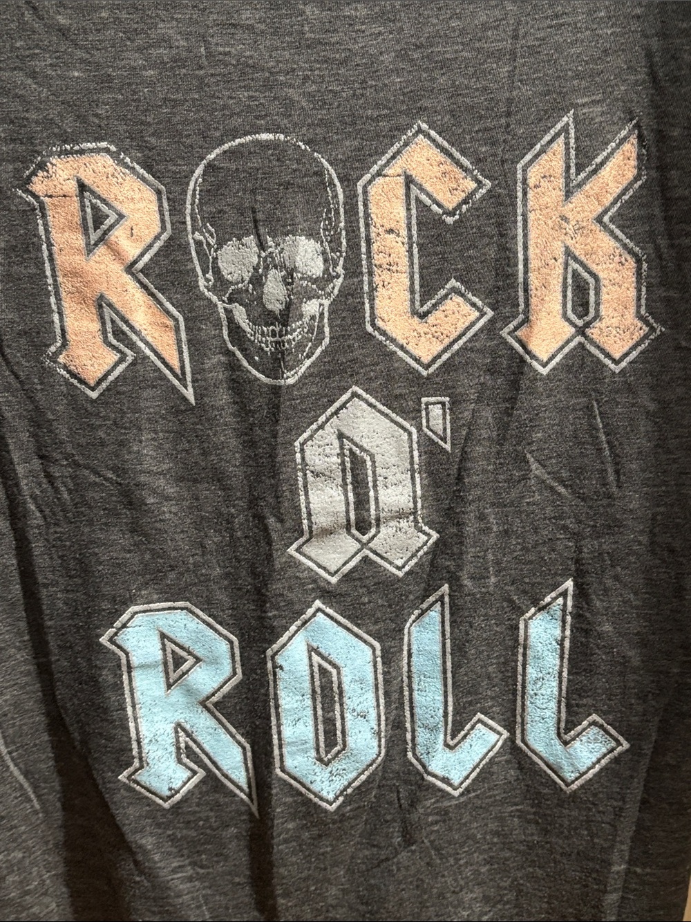 Zutter Black 'Rock n' Roll' Graphic Crew Neck Shirt S